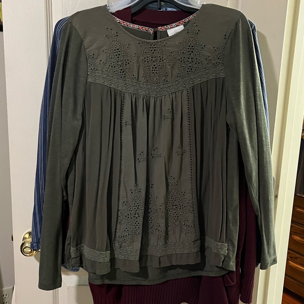 Olive green shirt